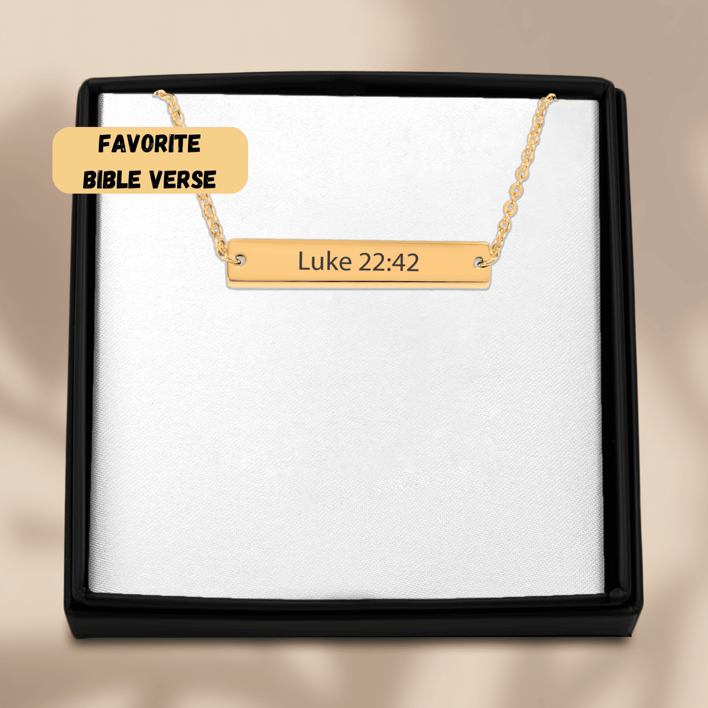 Bible Verse Bar Necklace custom your favorite Bible verse