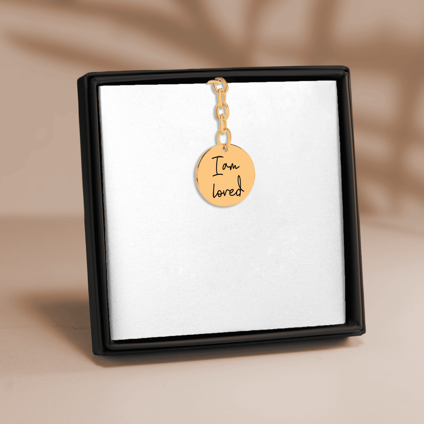 Affirmations Coin Keychains personalized Keychains