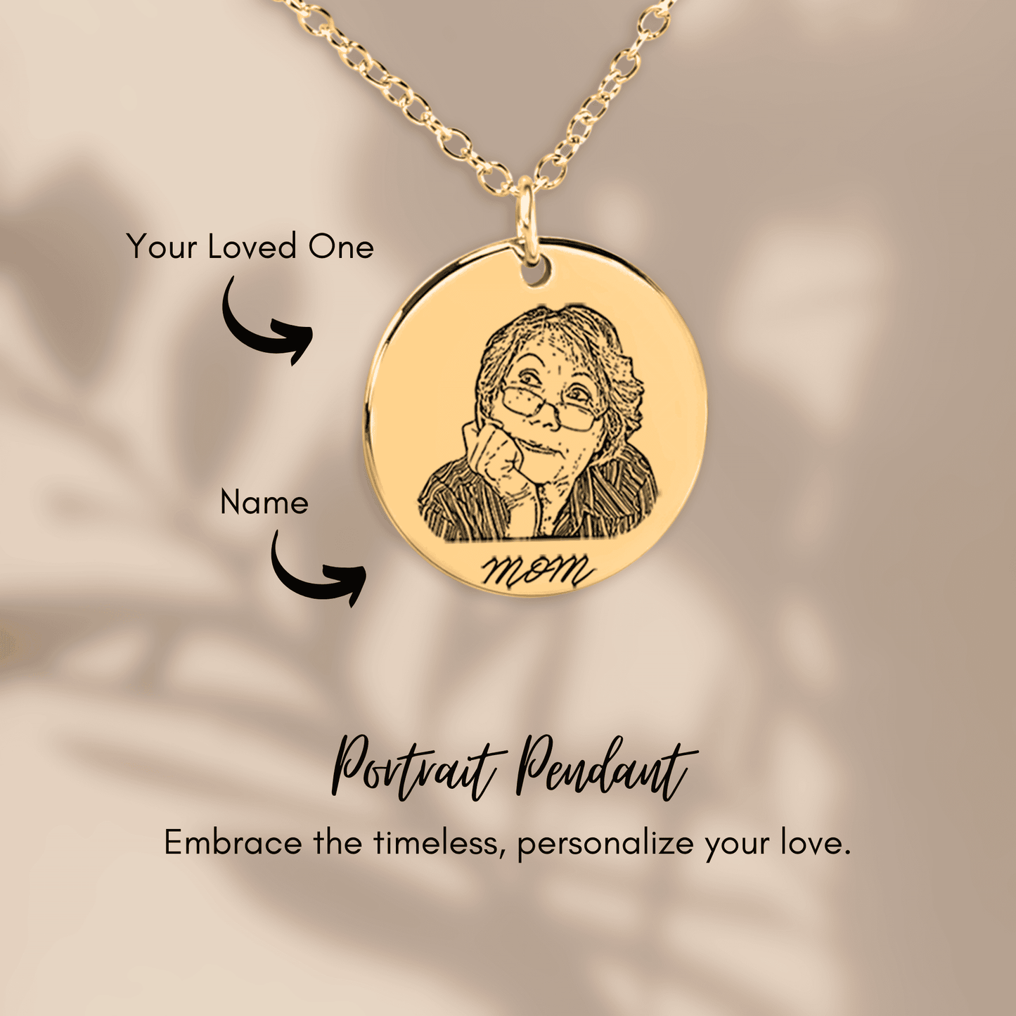 Custom Portrait Pendant